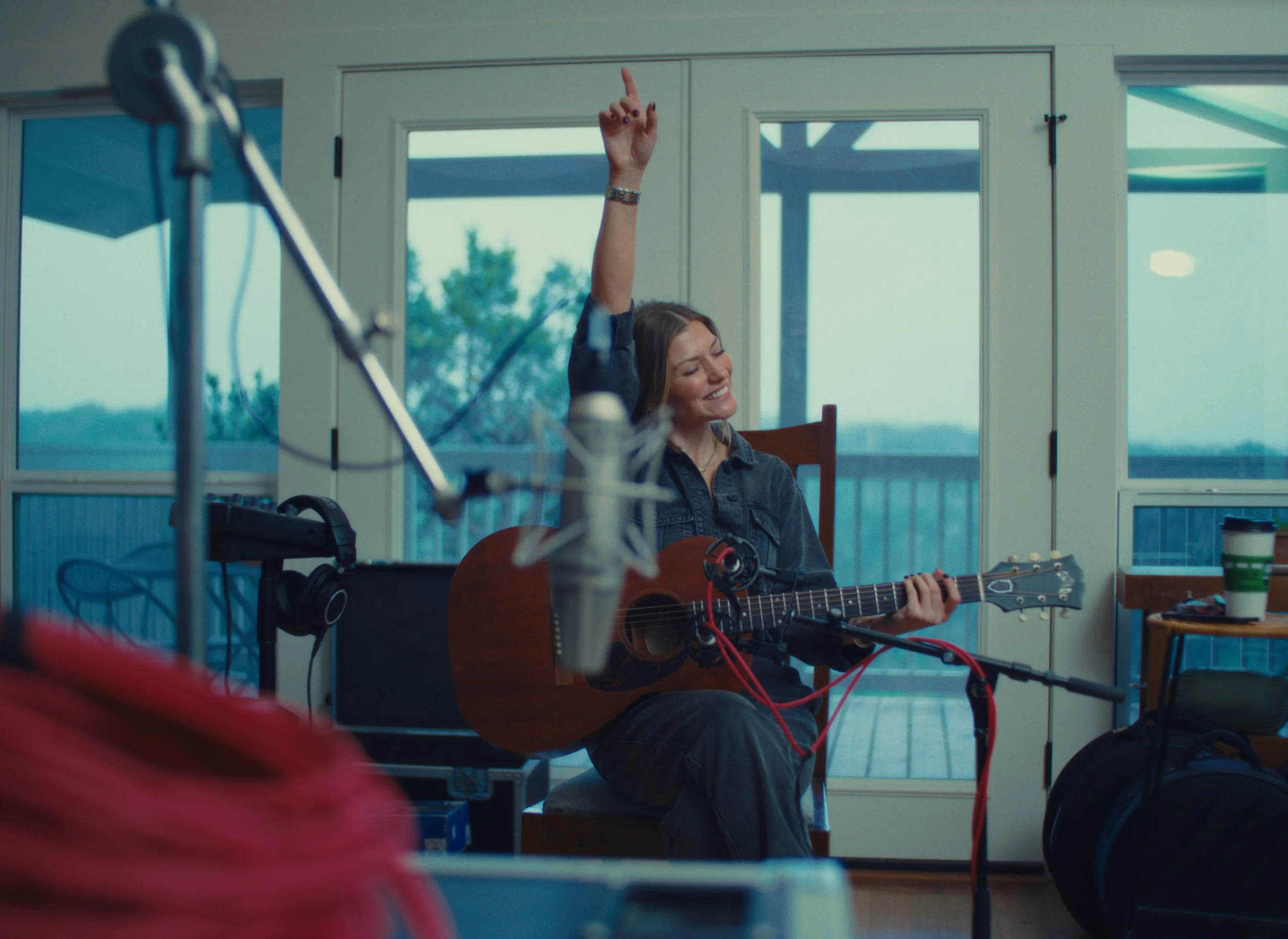 Katrina Cain recording session