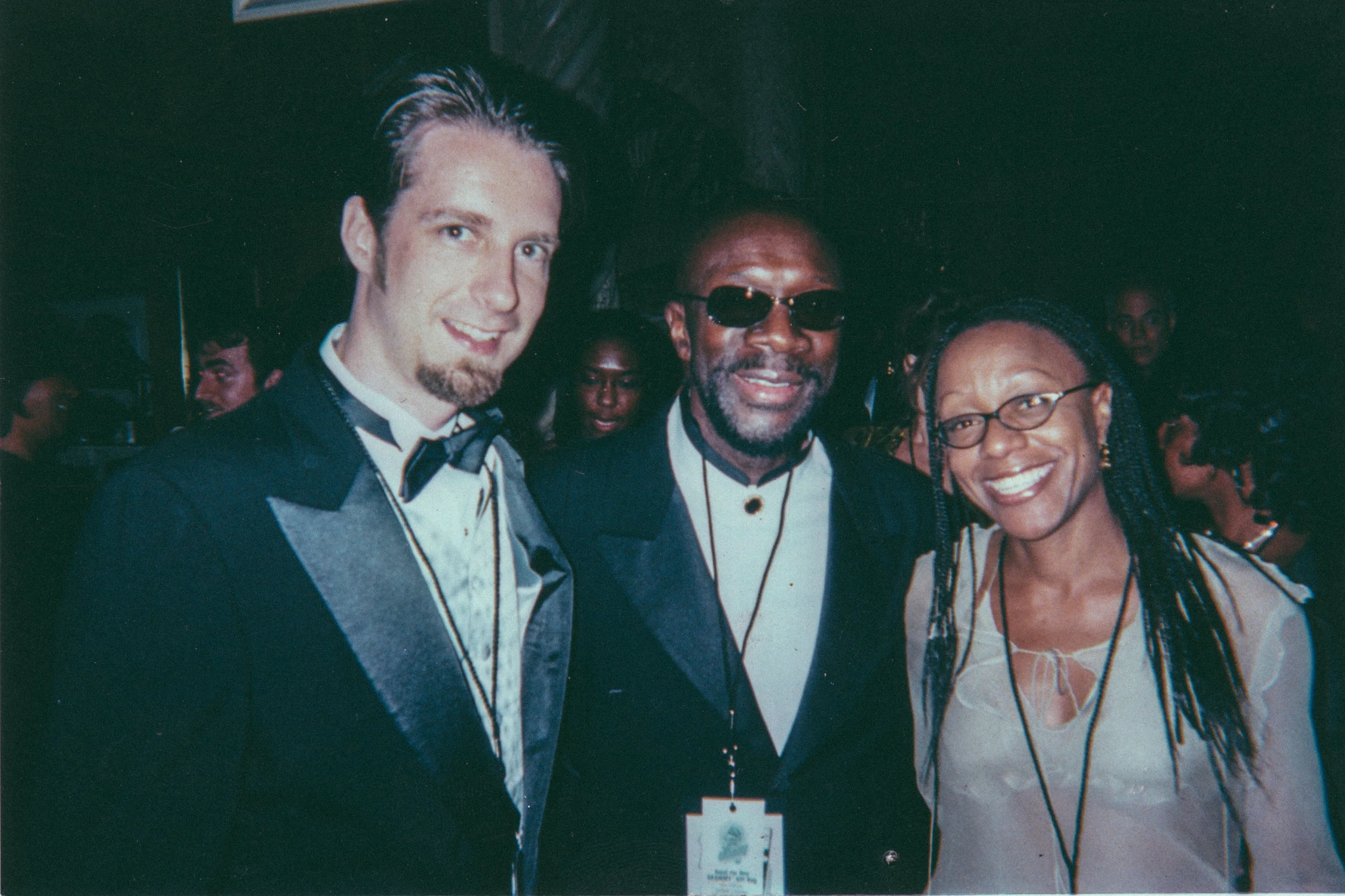 At the Grammys with Isaac Hayes