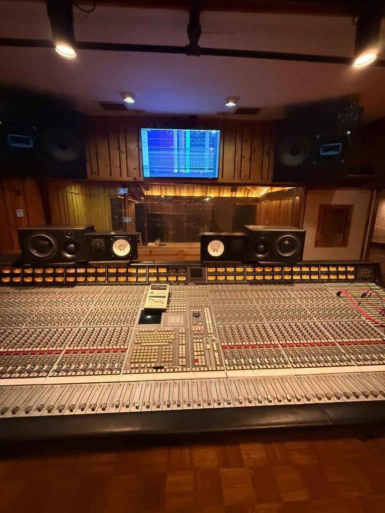 The control room at Power Station, New York, from the mix position