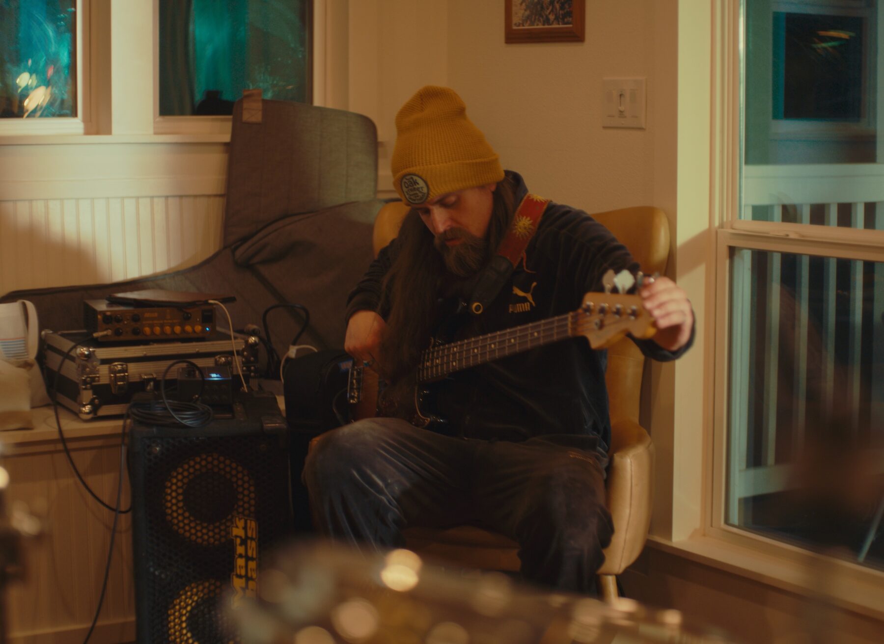 Bass tracking live with the band