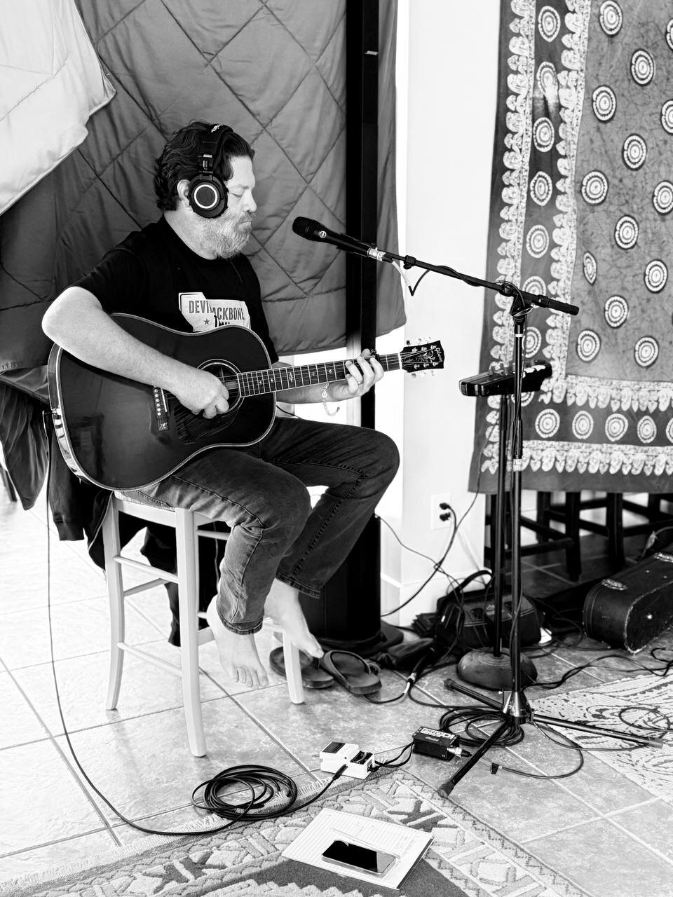 Acoustic guitar and vocal take