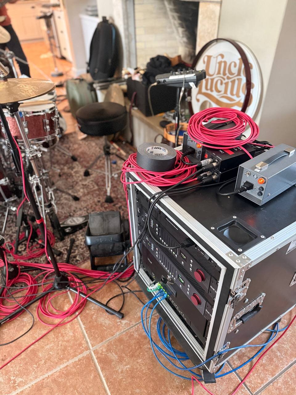 The mobile Neve RMP-D8 rig
